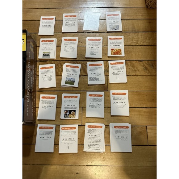 Cranium Original Board Game Replacement Part 200 Red Cards Data Head 1998 - Picture 3 of 9